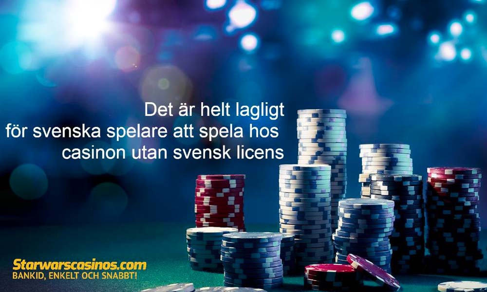 Inte olagligt för svenskar att spela casinon utan svensk licens