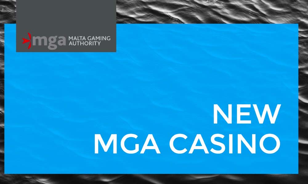 Kampanjmaterial för nya casinon med licens från MGA, reglerat av Malta Gaming Authority.