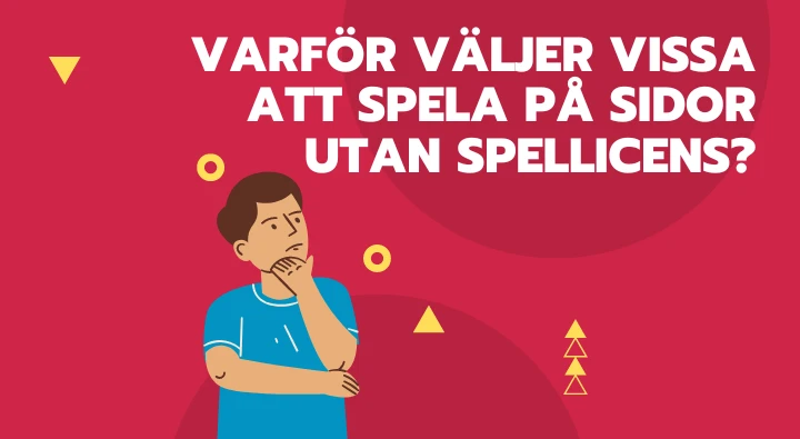 En balansvåg som väger fördelar och risker vid spel på olicensierade casinon