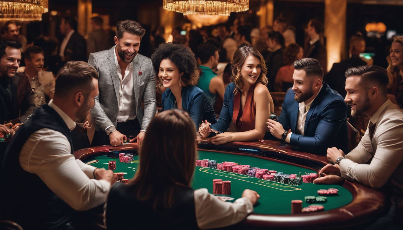 Buumi Casino Recension - Översikt över Bonusar och Spel 2024 2 En grupp människor spelar på ett kasino.
