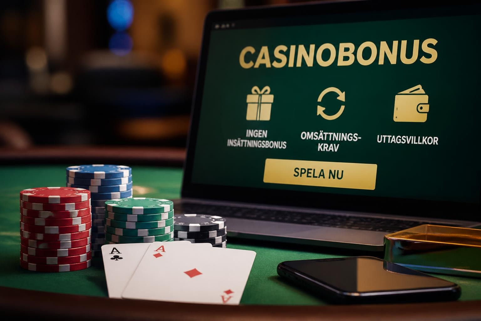 Casino Gratis Utan Insättning 2026 – Guide & Villkor