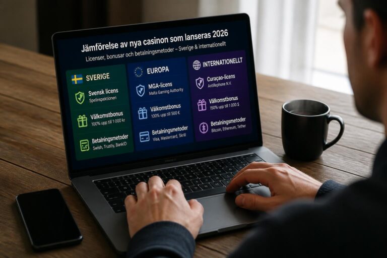 Nytt casino online – så kontrollerar du det innan du spelar
