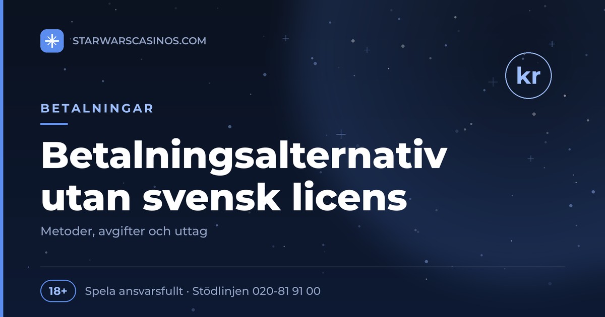 Betalningsalternativ på casinon utan svensk licens 1 Rubrikbild: Betalningsalternativ på casinon utan svensk licens