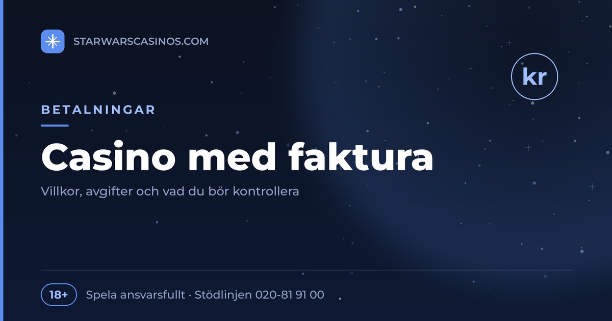 Utländska Casino med Faktura: Din Guide till Bekvämt Spelande! 1 Rubrikbild: Casino med faktura