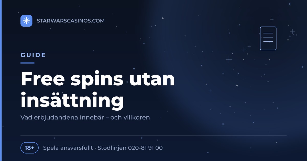 Free spins utan insättning 2025 1 Rubrikbild: Free spins utan insättning – villkor att känna till