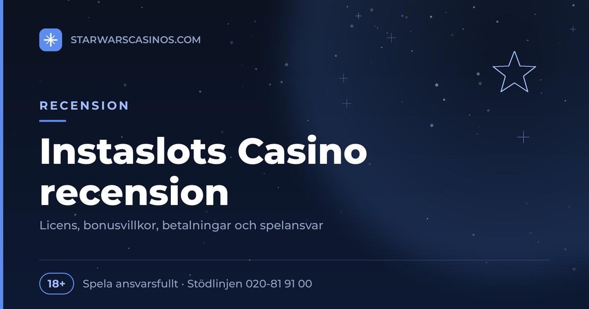 Rubrikbild: Instaslots Casino recension