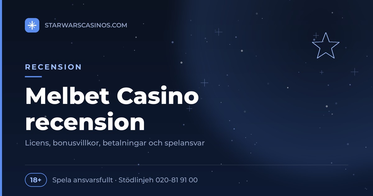 MelBet Casino Recension - casino och betting 1 Rubrikbild: Melbet Casino recension