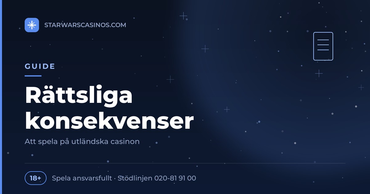 Rubrikbild: Rättsliga konsekvenser av spel på utländska casinon