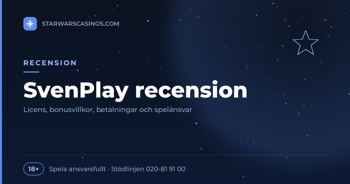 Rubrikbild: SvenPlay recension